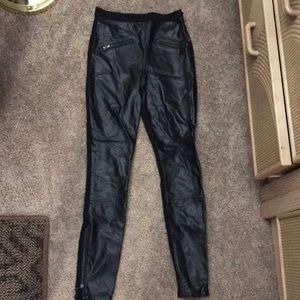 Black Leather Pants